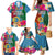 Sanma Day Family Matching Mermaid Dress and Hawaiian Shirt Proud To Be A Ni-Van Beauty Pacific Flower LT03 Blue - Polynesian Pride