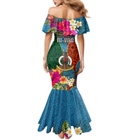 Sanma Day Family Matching Mermaid Dress and Hawaiian Shirt Proud To Be A Ni-Van Beauty Pacific Flower LT03 - Polynesian Pride