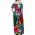 Sanma Day Family Matching Off Shoulder Maxi Dress and Hawaiian Shirt Proud To Be A Ni-Van Beauty Pacific Flower LT03 - Polynesian Pride