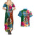 Personalised Sanma Day Couples Matching Summer Maxi Dress and Hawaiian Shirt Proud To Be A Ni-Van Beauty Pacific Flower LT03 - Polynesian Pride