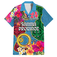 Personalised Sanma Day Family Matching Off Shoulder Maxi Dress and Hawaiian Shirt Proud To Be A Ni-Van Beauty Pacific Flower LT03 - Polynesian Pride