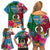 Personalised Sanma Day Family Matching Off Shoulder Short Dress and Hawaiian Shirt Proud To Be A Ni-Van Beauty Pacific Flower LT03 - Polynesian Pride