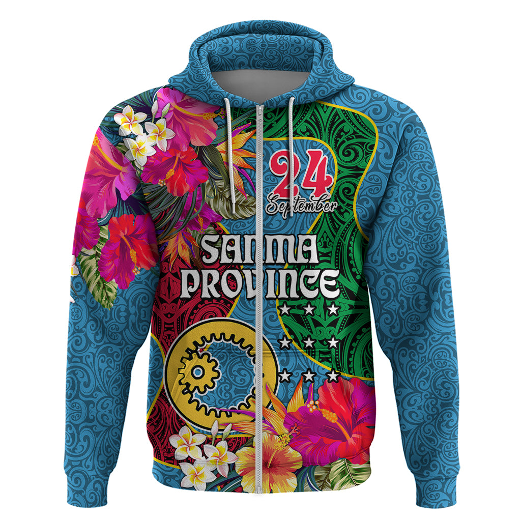 Personalised Sanma Day Hoodie Proud To Be A Ni-Van Beauty Pacific Flower LT03 - Polynesian Pride