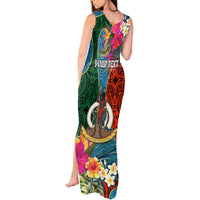 Personalised Sanma Day Tank Maxi Dress Proud To Be A Ni-Van Beauty Pacific Flower LT03 - Polynesian Pride