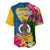 Malampa Day Baseball Jersey Proud To Be A Ni-Van Beauty Pacific Flower LT03 - Polynesian Pride