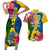 Malampa Day Couples Matching Short Sleeve Bodycon Dress and Hawaiian Shirt Proud To Be A Ni-Van Beauty Pacific Flower LT03 Yellow - Polynesian Pride