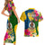 Malampa Day Couples Matching Short Sleeve Bodycon Dress and Hawaiian Shirt Proud To Be A Ni-Van Beauty Pacific Flower LT03 - Polynesian Pride