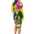 Malampa Day Long Sleeve Bodycon Dress Proud To Be A Ni-Van Beauty Pacific Flower LT03 - Polynesian Pride