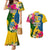 Personalised Malampa Day Couples Matching Mermaid Dress and Hawaiian Shirt Proud To Be A Ni-Van Beauty Pacific Flower LT03 Yellow - Polynesian Pride