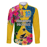 Personalised Malampa Day Family Matching Long Sleeve Bodycon Dress and Hawaiian Shirt Proud To Be A Ni-Van Beauty Pacific Flower LT03 - Polynesian Pride