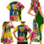 Personalised Malampa Day Family Matching Short Sleeve Bodycon Dress and Hawaiian Shirt Proud To Be A Ni-Van Beauty Pacific Flower LT03 - Polynesian Pride