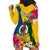 Personalised Malampa Day Hoodie Dress Proud To Be A Ni-Van Beauty Pacific Flower LT03 - Polynesian Pride