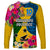 Personalised Malampa Day Long Sleeve Shirt Proud To Be A Ni-Van Beauty Pacific Flower LT03 Unisex Yellow - Polynesian Pride