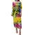 Personalised Malampa Day Puletasi Proud To Be A Ni-Van Beauty Pacific Flower LT03 Long Dress Yellow - Polynesian Pride