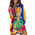 Torba Day Hoodie Dress Proud To Be A Ni-Van Beauty Pacific Flower LT03 Yellow - Polynesian Pride