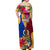 Torba Day Off Shoulder Maxi Dress Proud To Be A Ni-Van Beauty Pacific Flower LT03 - Polynesian Pride