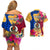 Personalised Torba Day Couples Matching Off Shoulder Short Dress and Hawaiian Shirt Proud To Be A Ni-Van Beauty Pacific Flower LT03 - Polynesian Pride