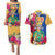Personalised Torba Day Couples Matching Puletasi Dress and Hawaiian Shirt Proud To Be A Ni-Van Beauty Pacific Flower LT03 Yellow - Polynesian Pride