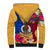 Personalised Torba Day Sherpa Hoodie Proud To Be A Ni-Van Beauty Pacific Flower LT03 - Polynesian Pride