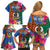 Tafea Day Family Matching Off Shoulder Short Dress and Hawaiian Shirt Proud To Be A Ni-Van Beauty Pacific Flower LT03 - Polynesian Pride