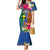 Tafea Day Mermaid Dress Proud To Be A Ni-Van Beauty Pacific Flower LT03 Women Blue - Polynesian Pride