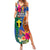 Tafea Day Summer Maxi Dress Proud To Be A Ni-Van Beauty Pacific Flower LT03 Women Blue - Polynesian Pride