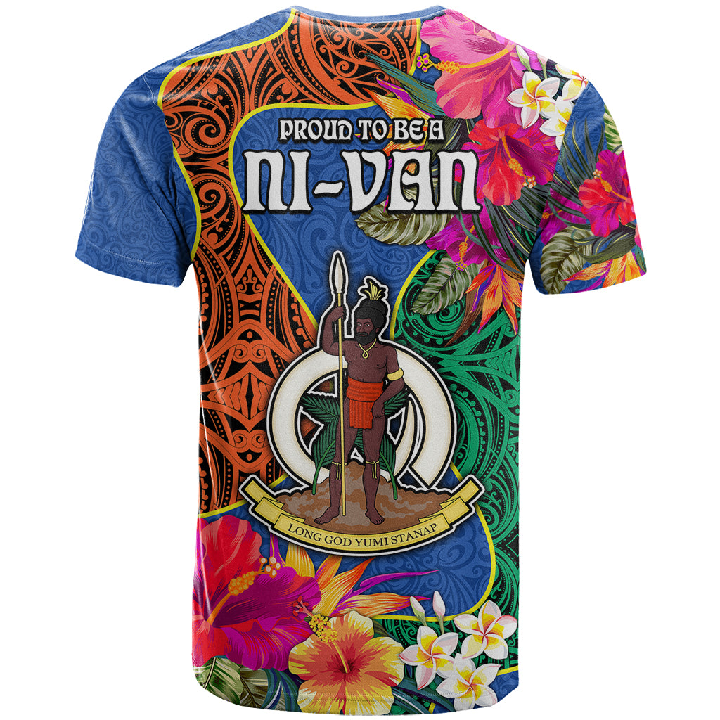 Tafea Day T Shirt Proud To Be A Ni-Van Beauty Pacific Flower LT03 - Polynesian Pride