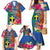 Personalised Tafea Day Family Matching Mermaid Dress and Hawaiian Shirt Proud To Be A Ni-Van Beauty Pacific Flower LT03 Blue - Polynesian Pride