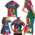 Personalised Tafea Day Family Matching Short Sleeve Bodycon Dress and Hawaiian Shirt Proud To Be A Ni-Van Beauty Pacific Flower LT03 - Polynesian Pride