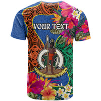 Personalised Tafea Day T Shirt Proud To Be A Ni-Van Beauty Pacific Flower LT03 - Polynesian Pride