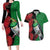 New Zealand Kereru And Pohutukawa Couples Matching Long Sleeve Bodycon Dress and Hawaiian Shirt Maori Tribal Tattoo