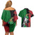 New Zealand Kereru And Pohutukawa Couples Matching Off Shoulder Short Dress and Hawaiian Shirt Maori Tribal Tattoo