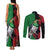 New Zealand Kereru And Pohutukawa Couples Matching Tank Maxi Dress and Long Sleeve Button Shirt Maori Tribal Tattoo