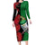 New Zealand Kereru And Pohutukawa Family Matching Long Sleeve Bodycon Dress and Hawaiian Shirt Maori Tribal Tattoo