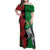 New Zealand Kereru And Pohutukawa Family Matching Off Shoulder Maxi Dress and Hawaiian Shirt Maori Tribal Tattoo