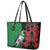 New Zealand Kereru And Pohutukawa Leather Tote Bag Maori Tribal Tattoo