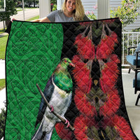 New Zealand Kereru And Pohutukawa Quilt Maori Tribal Tattoo