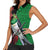 New Zealand Kereru And Pohutukawa Women Sleeveless Polo Shirt Maori Tribal Tattoo