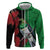 New Zealand Kereru And Pohutukawa Zip Hoodie Maori Tribal Tattoo