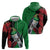 New Zealand Kereru And Pohutukawa Zip Hoodie Maori Tribal Tattoo