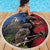 New Zealand Kea And Pohutukawa Beach Blanket With The Mountain Landscape