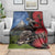 New Zealand Kea And Pohutukawa Blanket With The Mountain Landscape