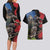 New Zealand Kea And Pohutukawa Couples Matching Long Sleeve Bodycon Dress and Hawaiian Shirt With The Mountain Landscape