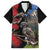 New Zealand Kea And Pohutukawa Family Matching Long Sleeve Bodycon Dress and Hawaiian Shirt With The Mountain Landscape