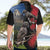 New Zealand Kea And Pohutukawa Hawaiian Shirt With The Mountain Landscape