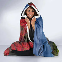 New Zealand Kea And Pohutukawa Hooded Blanket With The Mountain Landscape LT03 - Polynesian Pride