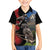 New Zealand Kea And Pohutukawa Kid Hawaiian Shirt With The Mountain Landscape