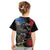 New Zealand Kea And Pohutukawa Kid T Shirt With The Mountain Landscape