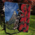 New Zealand Kea And Pohutukawa Quilt With The Mountain Landscape