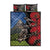 New Zealand Kea And Pohutukawa Quilt Bed Set With The Mountain Landscape